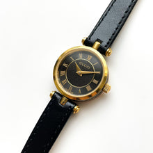 Load image into Gallery viewer, Vintage 1990 Ladies&#39; Gucci Stack Watch with Black Dial
