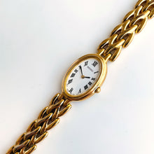 Load image into Gallery viewer, Thin 1990s Gold-Plated Ladies&#39; Seiko Quartz Watch
