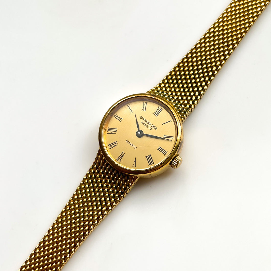 Vintage Ladies' Gold-Plated Raymond Weil Quartz Watch