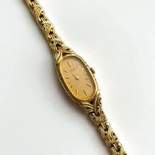 Load image into Gallery viewer, Thin 1990s Gold-Plated Ladies&#39; Seiko Quartz Watch
