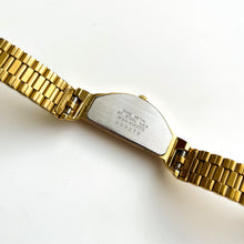 Load image into Gallery viewer, Thin Gold-Tone 1990 Ladies&#39; Seiko Quartz Watch with Asymmetrical Dial
