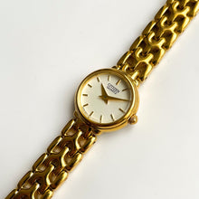 Load image into Gallery viewer, Vintage Gold-Tone Ladies&#39; Citizen Quartz Watch with Thin Bracelet
