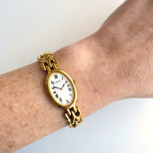 Load image into Gallery viewer, Thin 1990s Gold-Plated Ladies&#39; Seiko Quartz Watch
