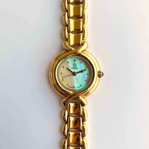 Ladies' Vintage 90s Gold-Plated Fendi Quartz Watch