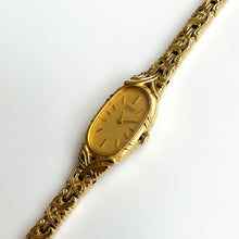 Load image into Gallery viewer, Thin 1990s Gold-Plated Ladies&#39; Seiko Quartz Watch
