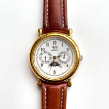 Load image into Gallery viewer, Vintage RJW Sun &amp; Moon Unisex Day-Date Quartz Watch
