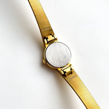 Load image into Gallery viewer, 1990s Ladies&#39; Gold-Tone Seiko Quartz Watch with Black Round Dial
