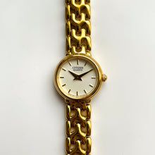 Load image into Gallery viewer, Vintage Gold-Tone Ladies&#39; Citizen Quartz Watch with Thin Bracelet
