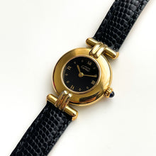 Load image into Gallery viewer, Cartier Must Colisée Vermeil - Gold-Plated Silver 925 with Black Dial
