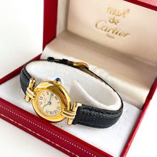 Load image into Gallery viewer, Cartier Must Colisée Vermeil - Gold-Plated Silver 925 with Beige Dial
