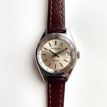 Load image into Gallery viewer, Vintage Favre-Leuba &quot;Harpoon&quot; Automatic Watch with Silver Dial and Date Window
