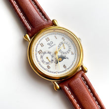 Load image into Gallery viewer, Vintage RJW Sun &amp; Moon Unisex Day-Date Quartz Watch
