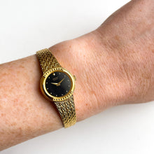 Load image into Gallery viewer, 1990s Ladies&#39; Gold-Tone Seiko Quartz Watch with Black Round Dial
