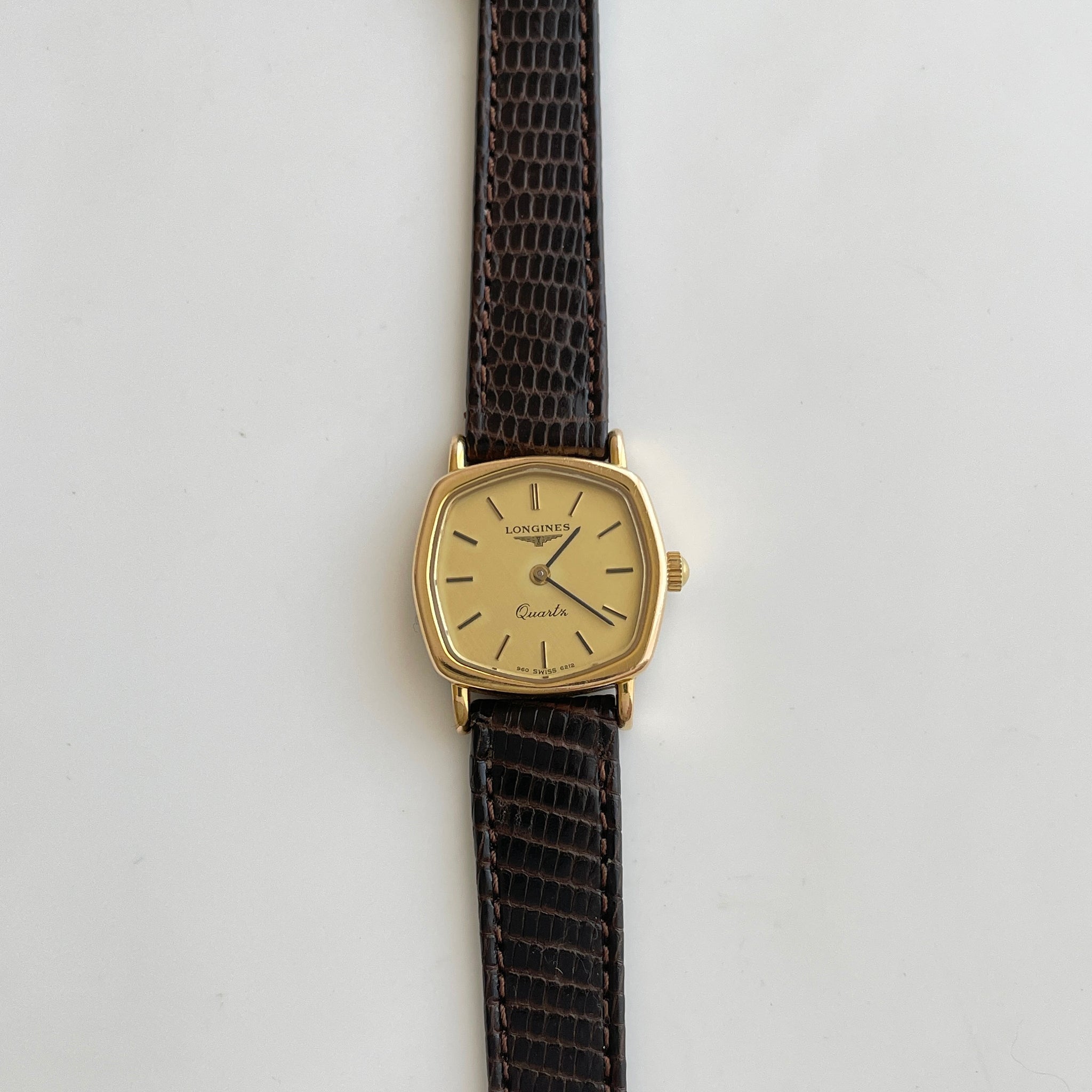 Vintage Ladies Gold Plated Longines Quartz Watch All Original and Boxed