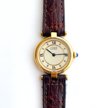 Load image into Gallery viewer, Cartier Must Vendome Vermeil - Gold-Plated Silver 925 with Beige Dial - With box and Papers
