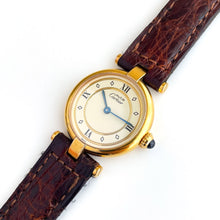 Load image into Gallery viewer, Cartier Must Vendome Vermeil - Gold-Plated Silver 925 with Beige Dial - With box and Papers
