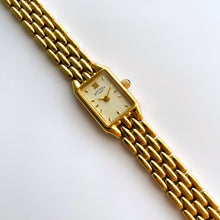 Load image into Gallery viewer, Petite Ladies&#39; Rotary Quartz Watch With Gold-Plated Bracelet and Rectangular Dial
