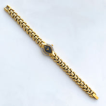 Load image into Gallery viewer, Rare Vintage 1993 Gold-Plated Ladies&#39; Seiko Quartz Watch With Diamond Bezel
