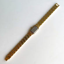 Load image into Gallery viewer, Petite Ladies&#39; Rotary Quartz Watch With Gold-Plated Bracelet and Rectangular Dial
