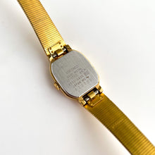 Load image into Gallery viewer, 1990s Ladies&#39; Gold-Plated Seiko Quartz Watch with Black Dial
