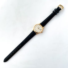 Load image into Gallery viewer, Gold-Plated Tissot Mechanical Watch with Black Leather Strap
