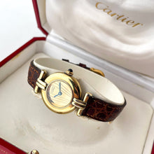 Load image into Gallery viewer, Cartier Must Colisée Vermeil - Gold-Plated Silver 925 with Gold Dial - Boxed
