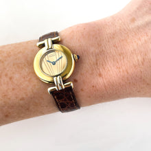 Load image into Gallery viewer, Cartier Must Colisée Vermeil - Gold-Plated Silver 925 with Gold Dial - Boxed
