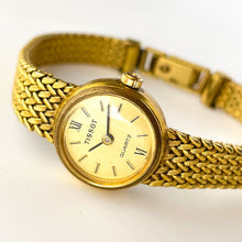 Load image into Gallery viewer, Vintage Ladies&#39; Gold-Plated Tissot Quartz Watch With Integrated Bracelet
