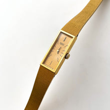 Load image into Gallery viewer, 1990s Ladies&#39; Gold-Plated Seiko Quartz Watch with Rectangular Dial
