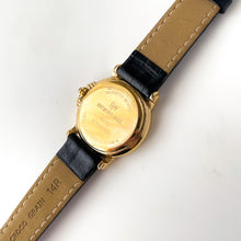 Load image into Gallery viewer, Vintage Ladies&#39; Gold-Plated Raymond Weil Quartz Watch with Black Leather Strap
