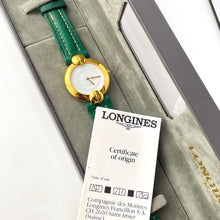 Load image into Gallery viewer, Rare 90s Vintage Ladies&#39; Gold-Plated Rodolphe by Longines Quartz Watch - All Original and Boxed
