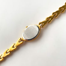 Load image into Gallery viewer, Ladies Lorus Watch with Gold Tone Bracelet and White Oval Dial
