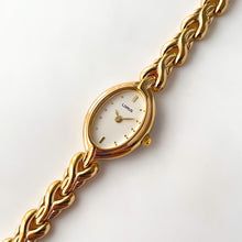 Load image into Gallery viewer, Ladies Lorus Watch with Gold Tone Bracelet and White Oval Dial
