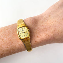 Load image into Gallery viewer, Ladies&#39; Gold-Tone Lorus Quartz Watch with Integrated Bracelet
