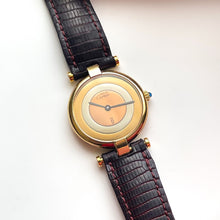 Load image into Gallery viewer, Vintage Ladies&#39; Cartier Must Colisée Vermeil - Gold-Plated Silver 925 with Three Tone Dial
