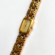 Load image into Gallery viewer, Vintage 1990s Gold-Plated Ladies&#39; Seiko Quartz Watch with Hexagon Dial
