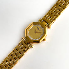 Load image into Gallery viewer, Vintage Ladies&#39; Octagonal Gold-Plated Raymond Weil Quartz Watch with Diamonds
