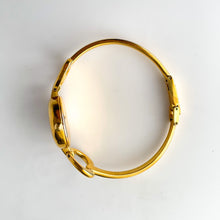 Load image into Gallery viewer, 1990s Gucci Quartz Watch with Mother of Pearl Dial and Semi Bangle Bracelet
