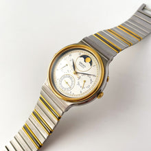 Load image into Gallery viewer, Rare Vintage 1987 Seiko Calendar Moon Phase Quartz Watch
