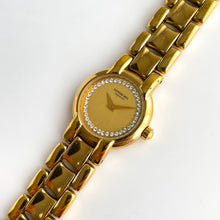 Load image into Gallery viewer, Vintage Ladies&#39; Gold-Plated Raymond Weil Quartz Watch with Diamonds
