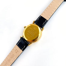 Load image into Gallery viewer, Ladies&#39; Gold-Plated Raymond Weil Quartz Watch with Leather Strap and Black Dial
