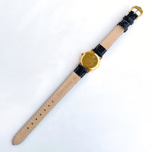 Load image into Gallery viewer, Ladies&#39; Gold-Plated Raymond Weil Quartz Watch with Leather Strap and Black Dial
