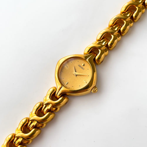 Thin 1996 Gold-Plated Ladies' Seiko Quartz Watch