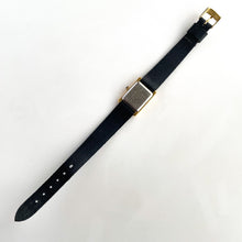 Load image into Gallery viewer, Ladies&#39; 1990s Seiko Tank Quartz Watch With Black Leather Strap
