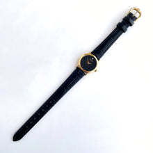 Load image into Gallery viewer, Ladies&#39; Gold-Plated Raymond Weil Quartz Watch with Leather Strap and Black Dial
