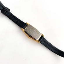 Load image into Gallery viewer, Very Thin 1980s Gold-Tone Ladies&#39; Seiko Watch with Leather Strap
