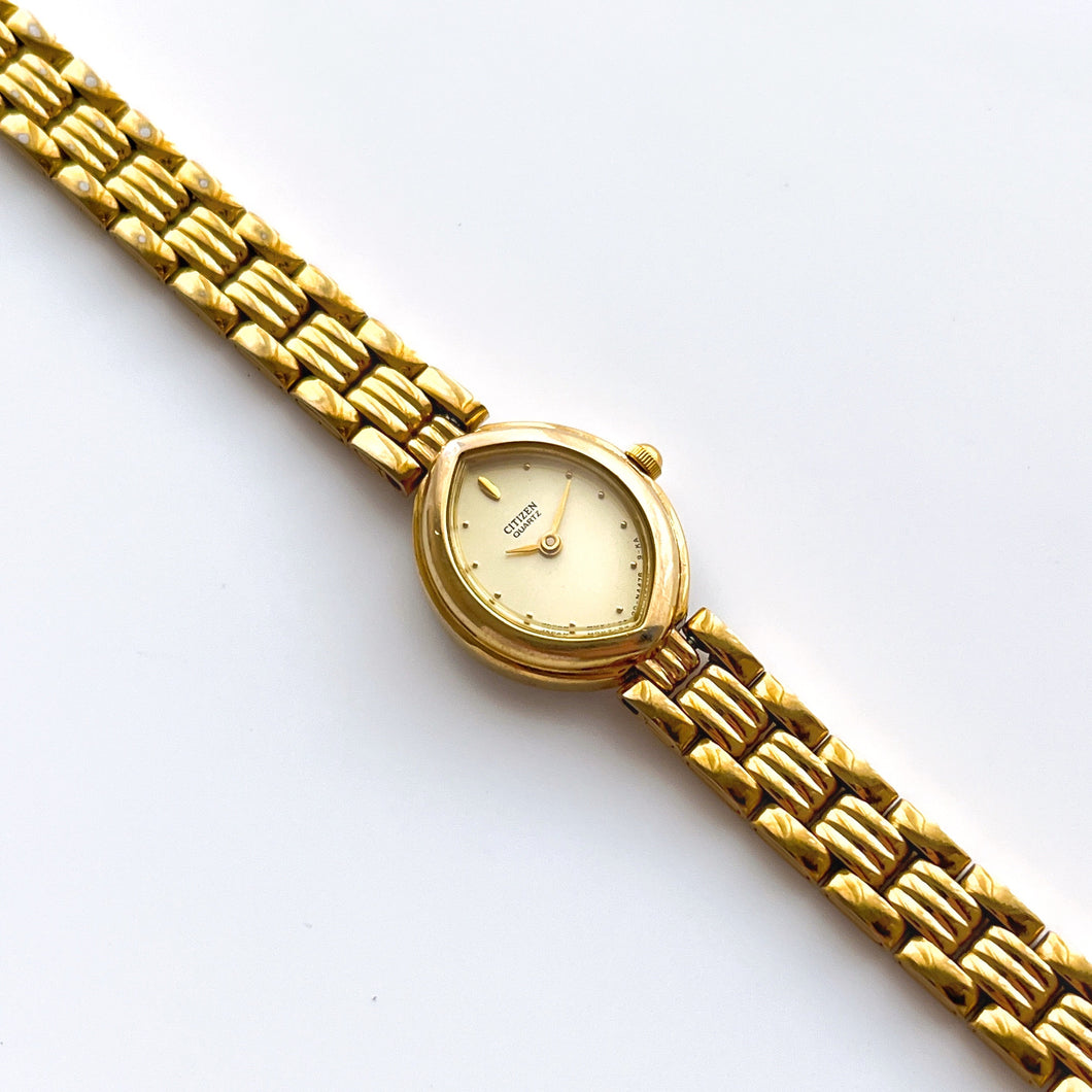 Tiny Vintage Gold-Tone Ladies' Citizen Quartz Watch