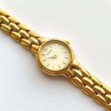 Load image into Gallery viewer, Ladies Pulsar (by Seiko) Watch with Gold-Plated Bracelet and Round Gold Dial
