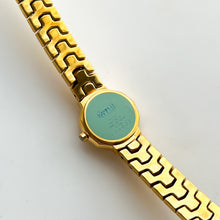 Load image into Gallery viewer, Very Rare 1990s Gold-Plated Lassale (Seiko) Quartz Watch with Gold Dial and Faceted Crystal
