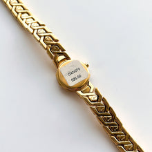 Load image into Gallery viewer, Very Rare 1990s Gold-Plated Lassale (Seiko) Quartz Watch with Pink Dial and Faceted Crystal
